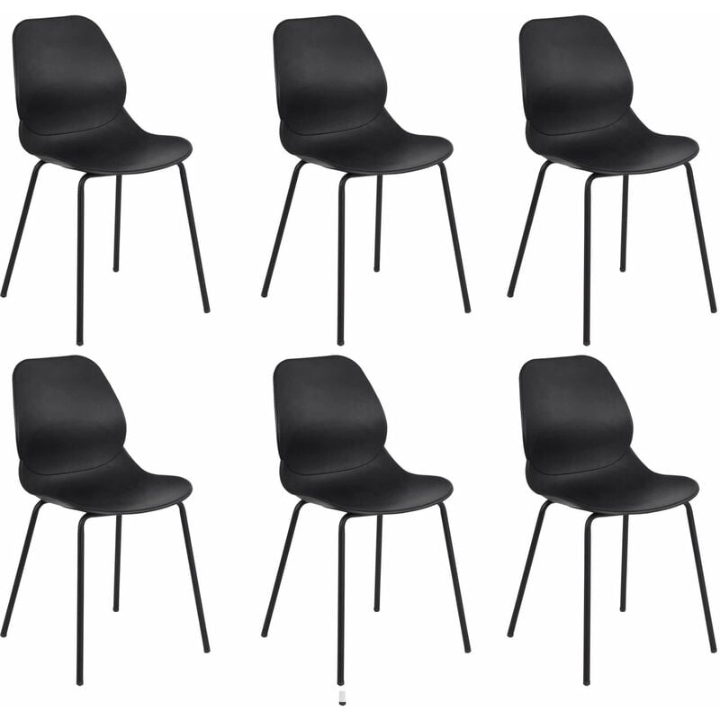 foto del prodotto milani home paule sedia moderna set da 6
