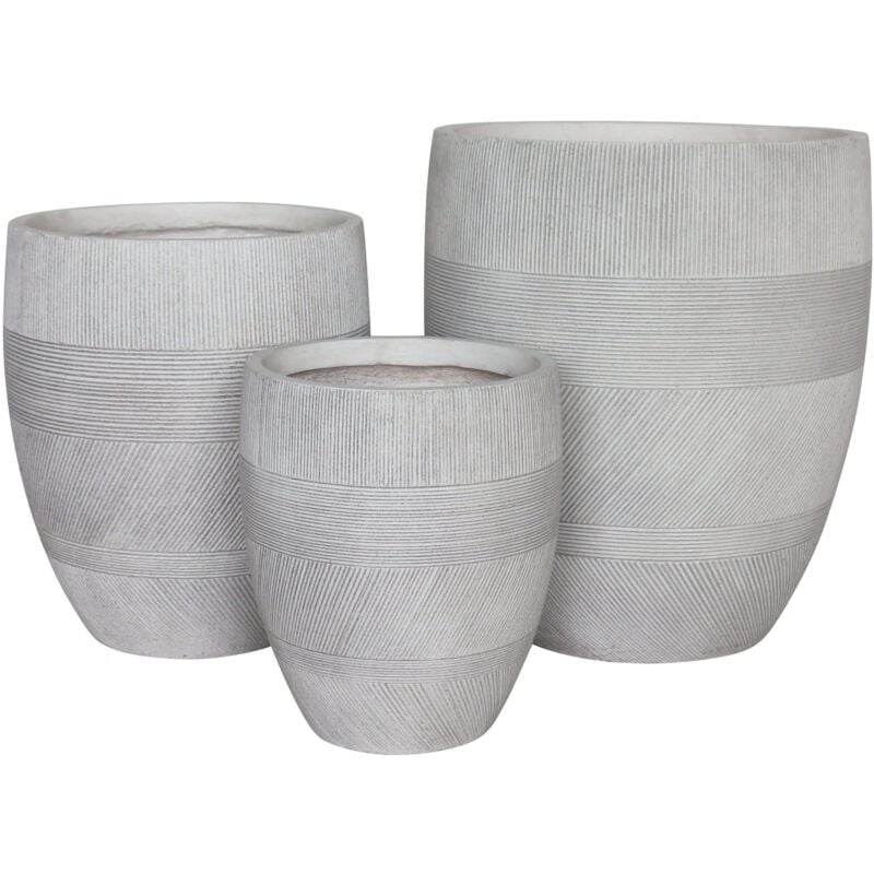 foto del prodotto milani home pedro set di 3 vasi
