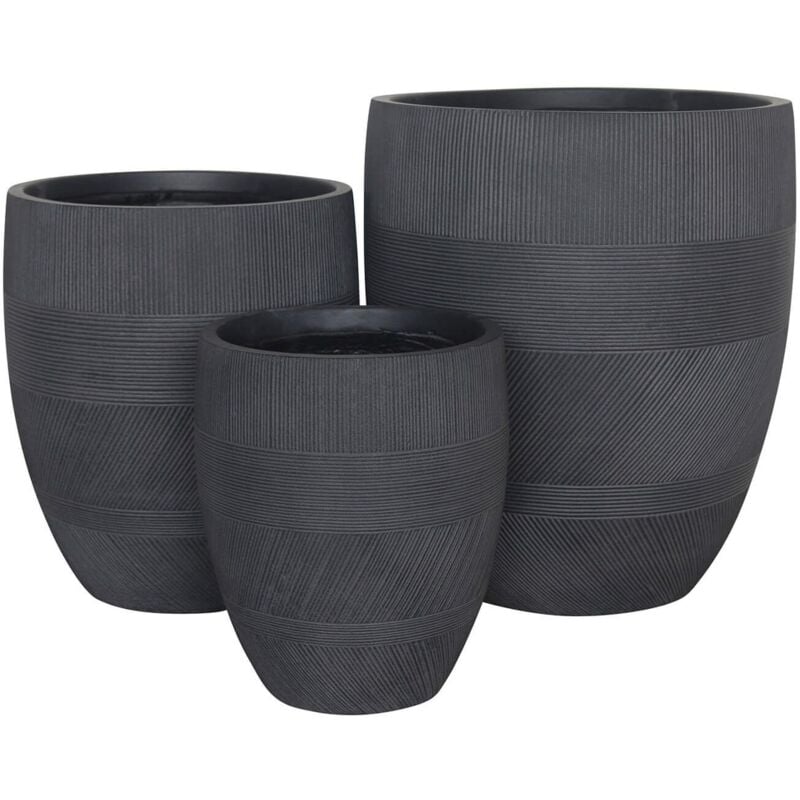 foto del prodotto milani home pedro set di 3 vasi