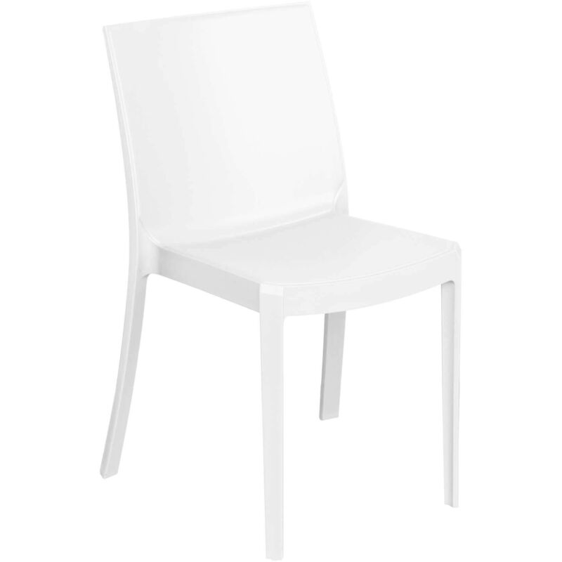 foto del prodotto milani home perla sedia in resina impilabile da esterno e interno set da 6