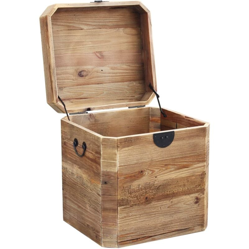 foto del prodotto milani home pez baule in legno di pino riciclato