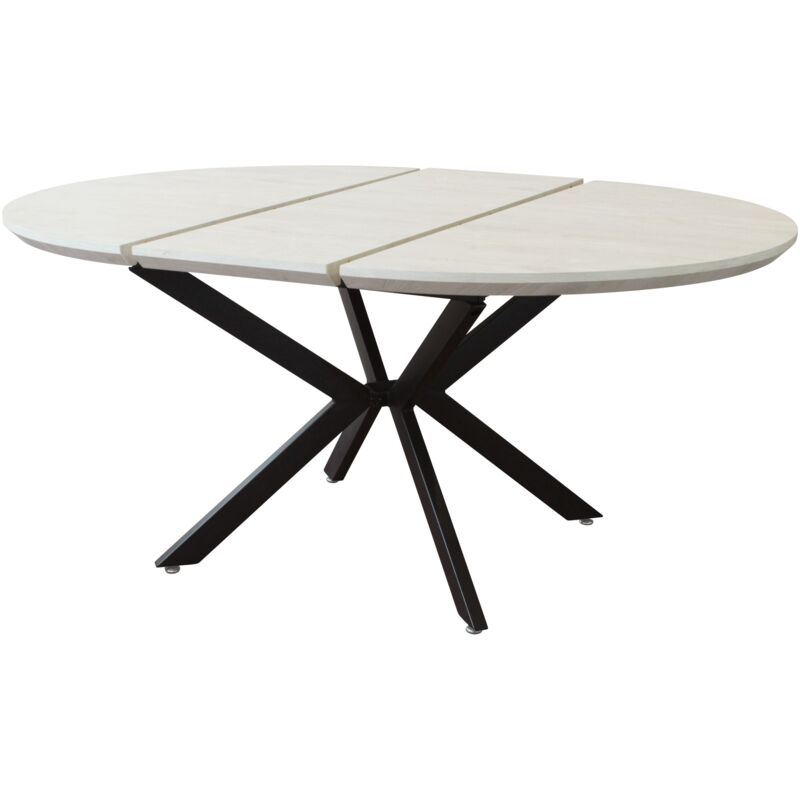 foto del prodotto milani home rodericus tavolo da pranzo rotondo allungabile