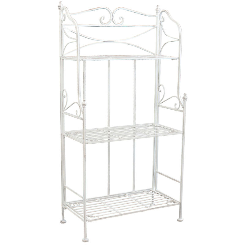 foto del prodotto milani home tag re scaffale 3 piani in acciaio graziella darkslategray