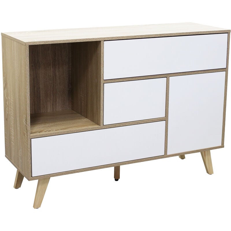 foto del prodotto milani home tetlis madia moderna con tre cassetti e un anta,6 h
