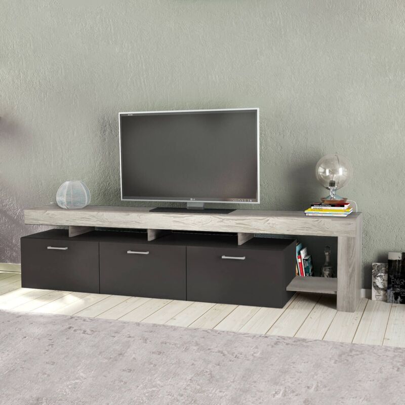 foto del prodotto milani home toke porta tv di design con 3 cassetti
