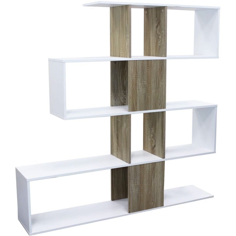 foto del prodotto milani home tree libreria moderna di design in legno