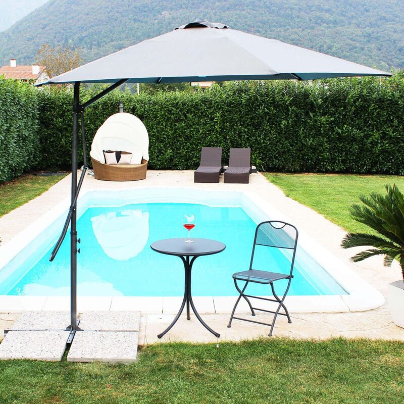 foto del prodotto milani home versus ombrellone da giardino decentrato 2 x 3