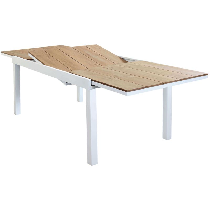 foto del prodotto milani home viduus tavolo da giardino allungabile in alluminio e polywood