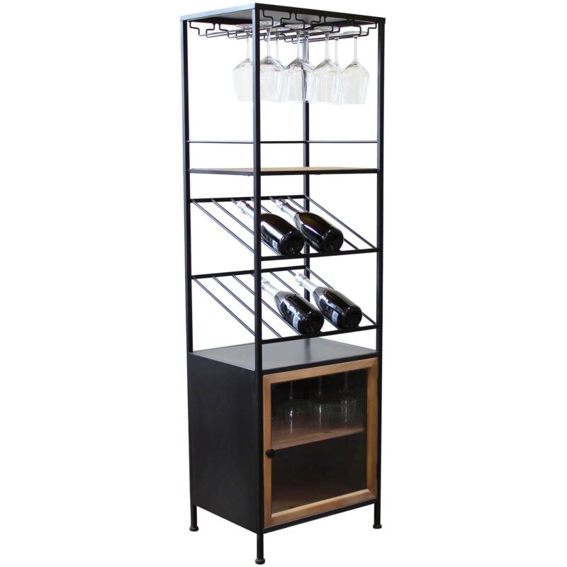 foto del prodotto milani home wine scaffale per bottiglie e calici