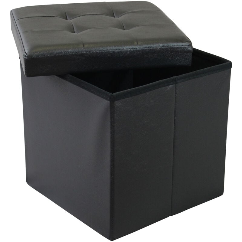 foto del prodotto milani home zara pouf quadrato in ecopelle