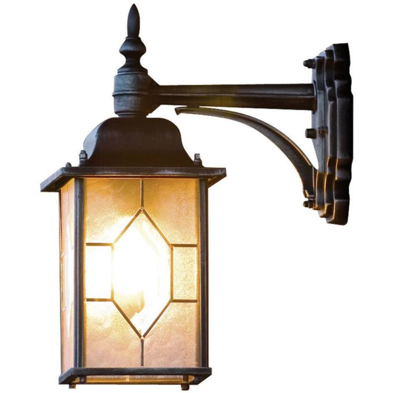 foto del prodotto milano 7248 759 lampada da parete per esterno lampada a risparmio energetico, led monocolore e27 75 w nero konstsmide