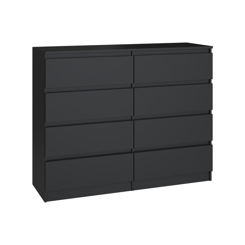 foto del prodotto milano cassettiera da camera 8 cassetti 40x120x97cm stile moderno mobile contenitore