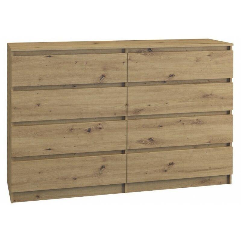foto del prodotto milano grande moderno com 8 cassetti camera da letto soggiorno dimensioni 97x138x40 design minimalista armadio di stoccaggio