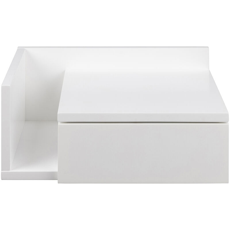 foto del prodotto miliboo comodino pensile bianco con cassetto l40 cm nasty