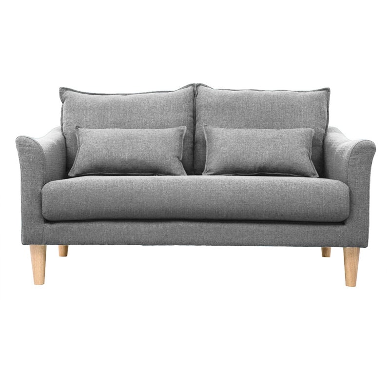 foto del prodotto miliboo divano design 2 posti grigio kate