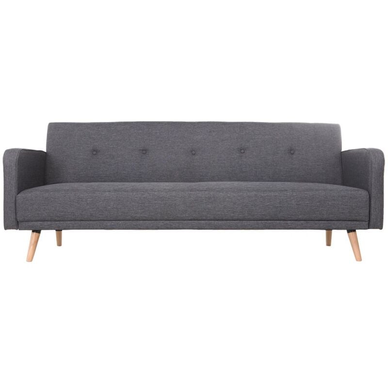 foto del prodotto miliboo divano letto scandinavo 3 posti grigio scuro ulla