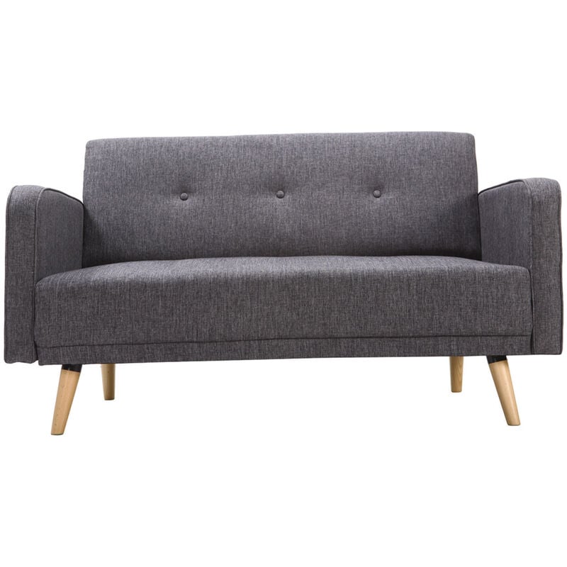 foto del prodotto miliboo divano scandinavo 2 posti grigio scuro ulla
