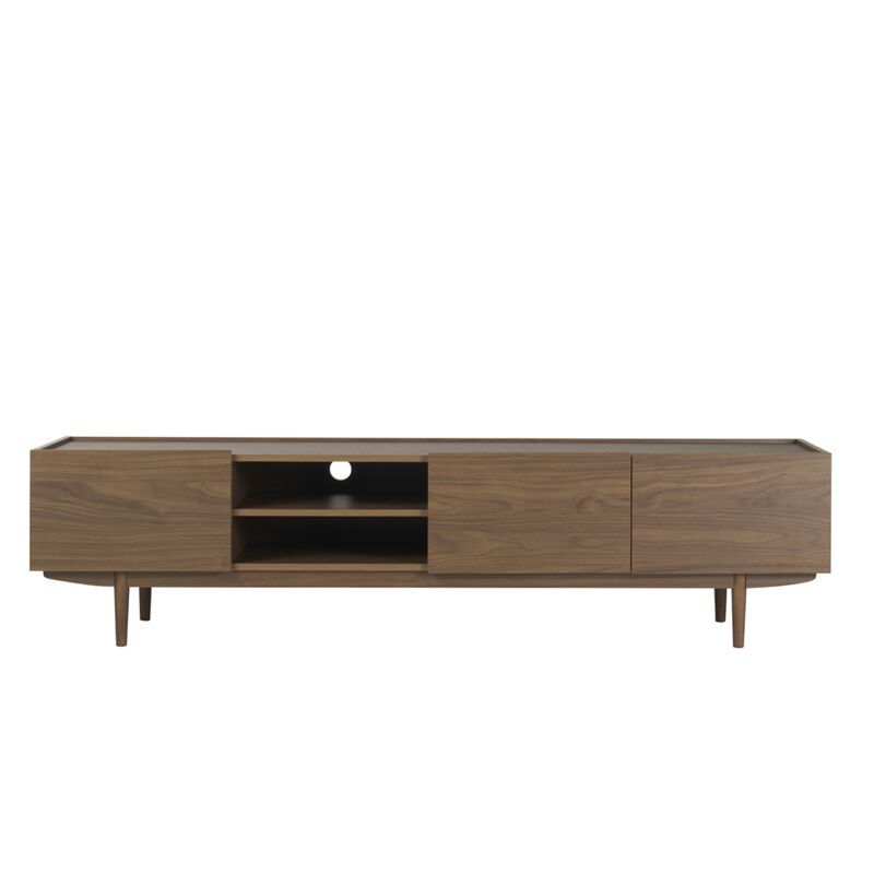 foto del prodotto miliboo mobile tv con ante in legno scuro l180 sanaa