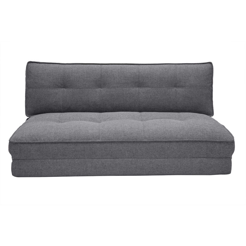 foto del prodotto miliboo poltrona letto per 2 persone in tessuto grigio sally