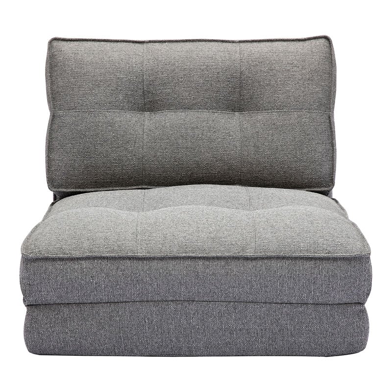 foto del prodotto miliboo poltrona letto singola in tessuto grigio chin sally