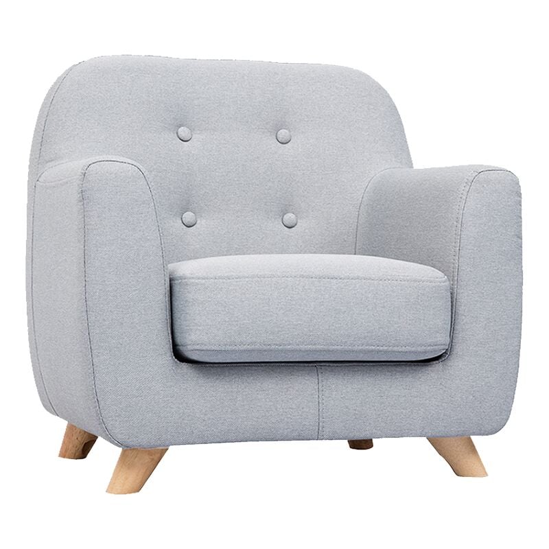 foto del prodotto miliboo poltrona per bambino scandinavo grigio chiaro norkid
