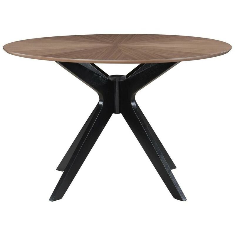 foto del prodotto miliboo tavolo da pranzo design rotondo noce d120 cm dielli