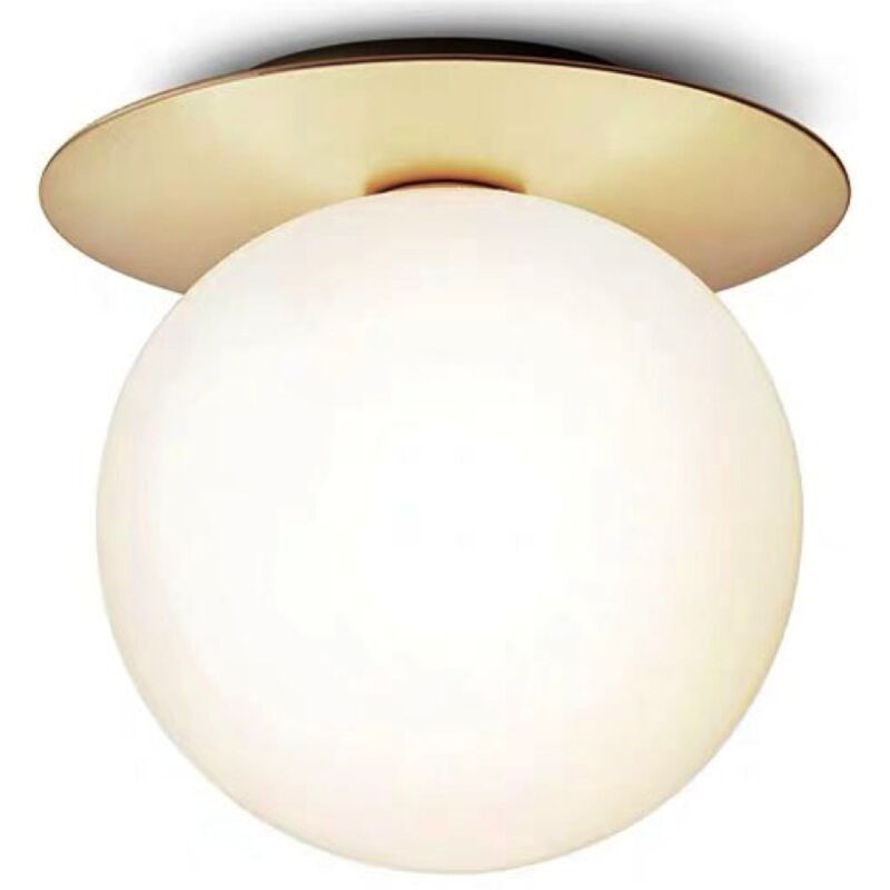 foto del prodotto milky ball lampada da soffitto in ottone dorato, 18 cm