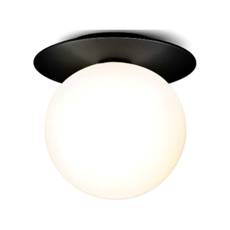 foto del prodotto milky ball lampada da soffitto nera 18 cm