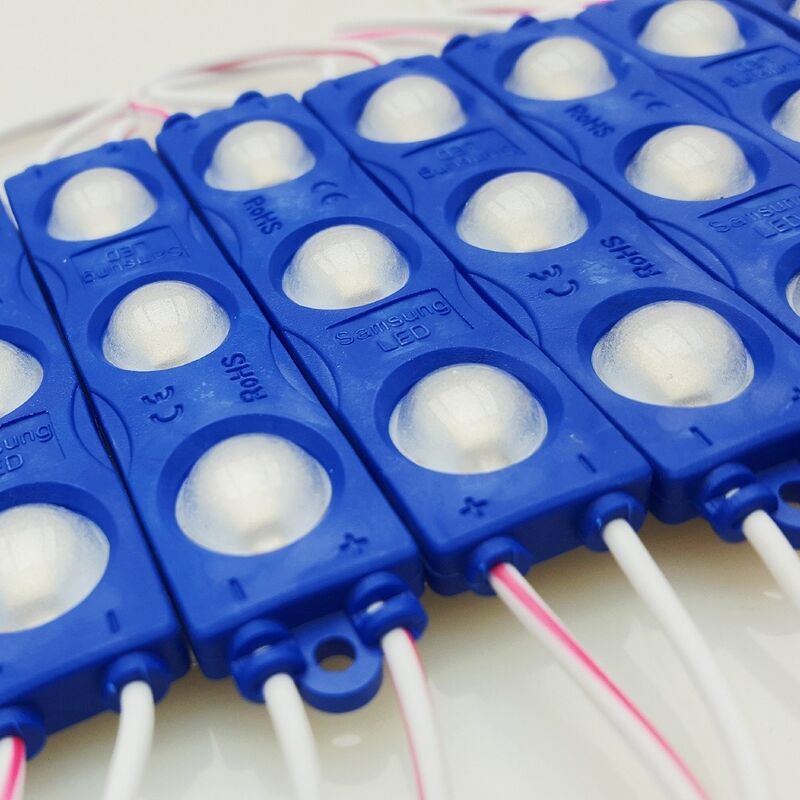 foto del prodotto mille lucciole - 20 moduli led smd 3 led striscia componibile tagliabile retro illuminazione insegne verde