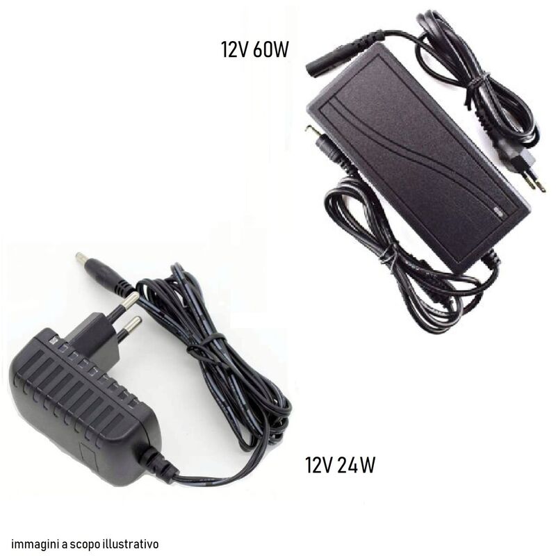 foto del prodotto mille lucciole alimentatore trasformatore 12 volt 2a 5a stabilizzato strip strisce led trimmer 24w 12v