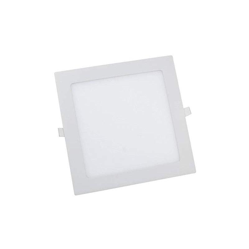 foto del prodotto mille lucciole pannello led quadrato bianco slim 18w ip20 incasso faro faretto completo driver luce bianca fredda naturale calda downlight naturale