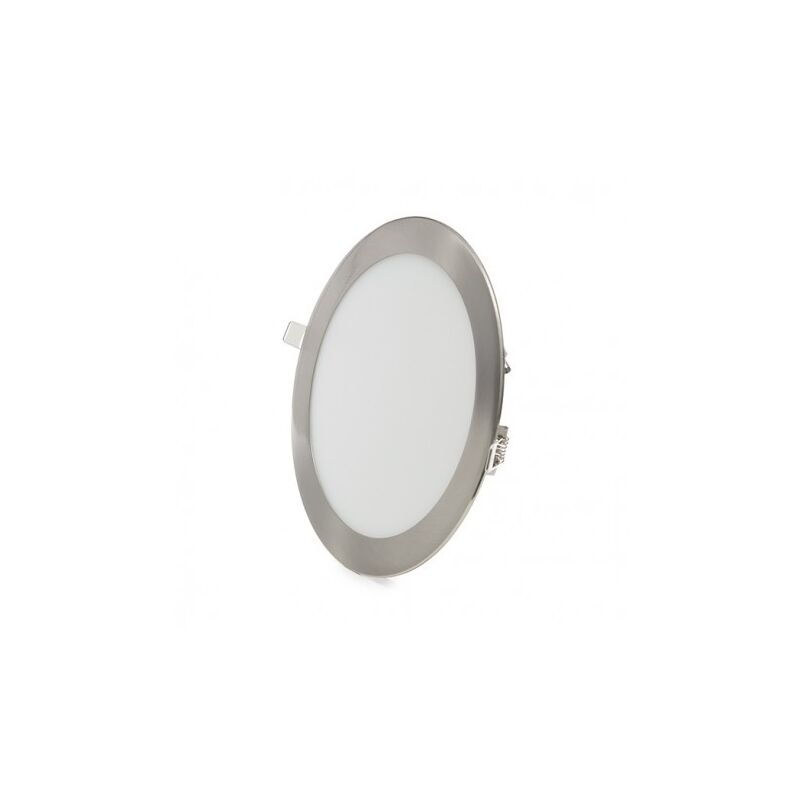 foto del prodotto mille lucciole pannello led rotondo acciaio slim 24w ip20 incasso faro completo driver downlight fredda bianca 6500k