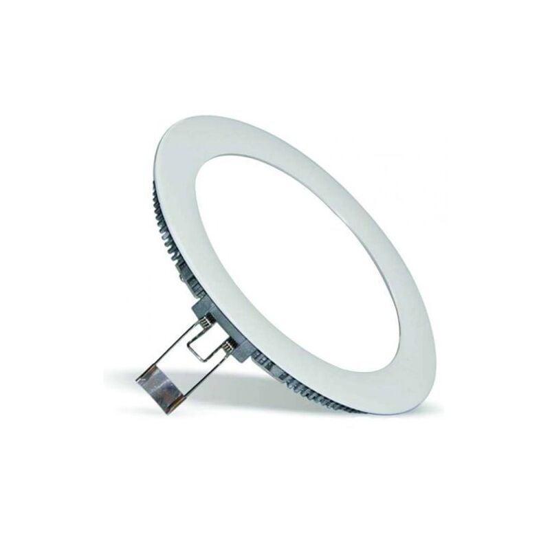 foto del prodotto mille lucciole pannello rotondo slim led 6w ip20 incasso faro faretto completo driver luce bianca fredda naturale calda downlight naturale 4500k