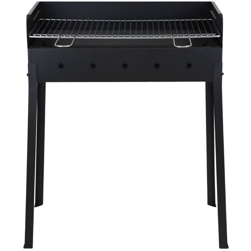 foto del prodotto mille srl barbecue a carbone in acciaio nero