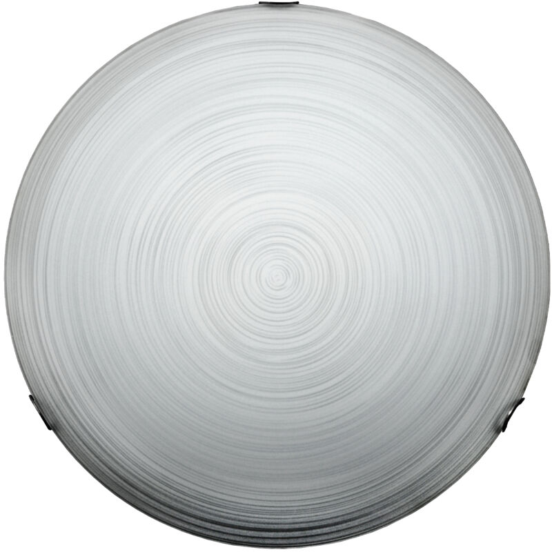 foto del prodotto millerighe plafoniera, 1x e27, max 42w, vetro serigrafato, d.30cm lumicom