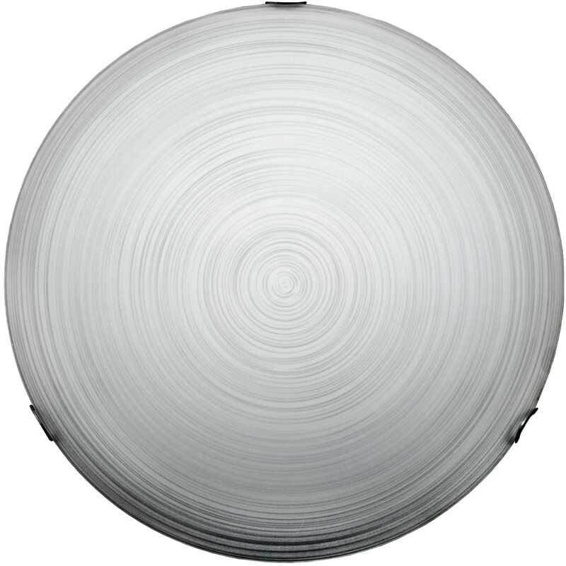 foto del prodotto millerighe plafoniera, 2x e27, max 42w, vetro serigrafato, d.40cm lumicom
