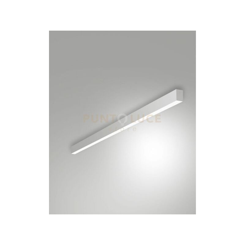 foto del prodotto millet plafoniera alluminio a led 3000k 3380lm 23w opale on off ip40 100cm