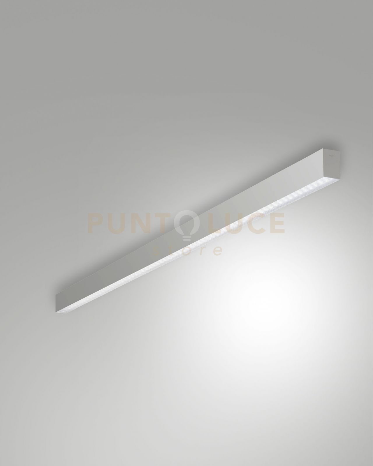 foto del prodotto millet plafoniera alluminio a led 3000k 3380lm 23w prismatic ip40 100cm