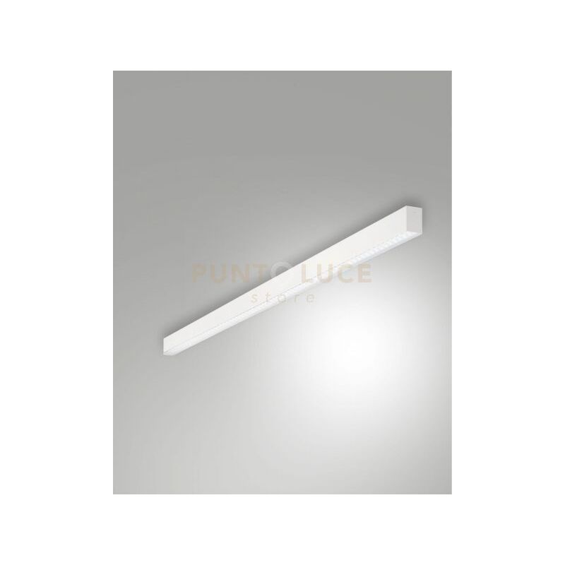 foto del prodotto millet plafoniera bianca a led 3000k 3380lm 23w prismatic ip40 100cm