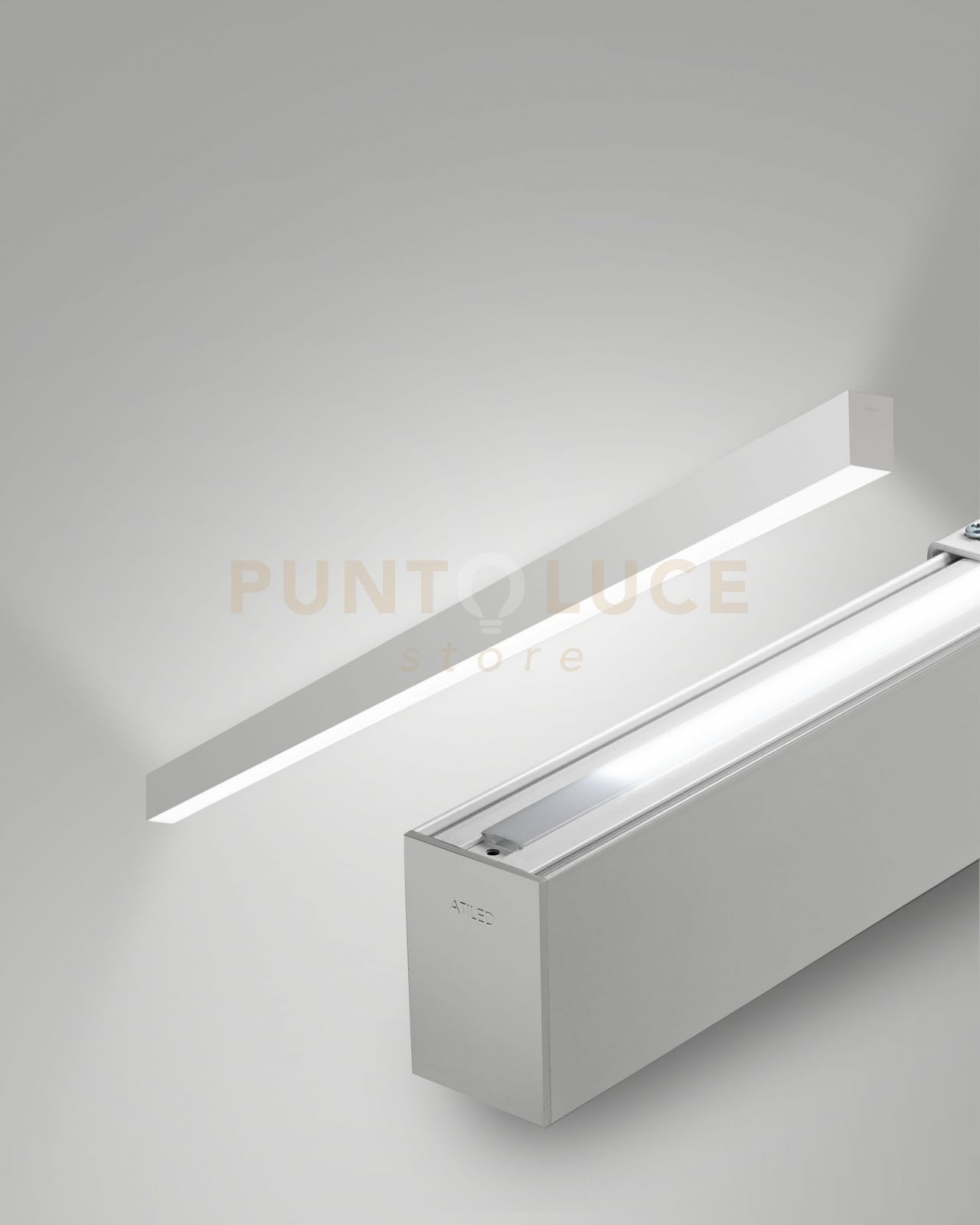 foto del prodotto millet profilo da parete doppia emissione alluminio ww opale on off ip40 100cm 3000k 3380 1290lm 23 15w