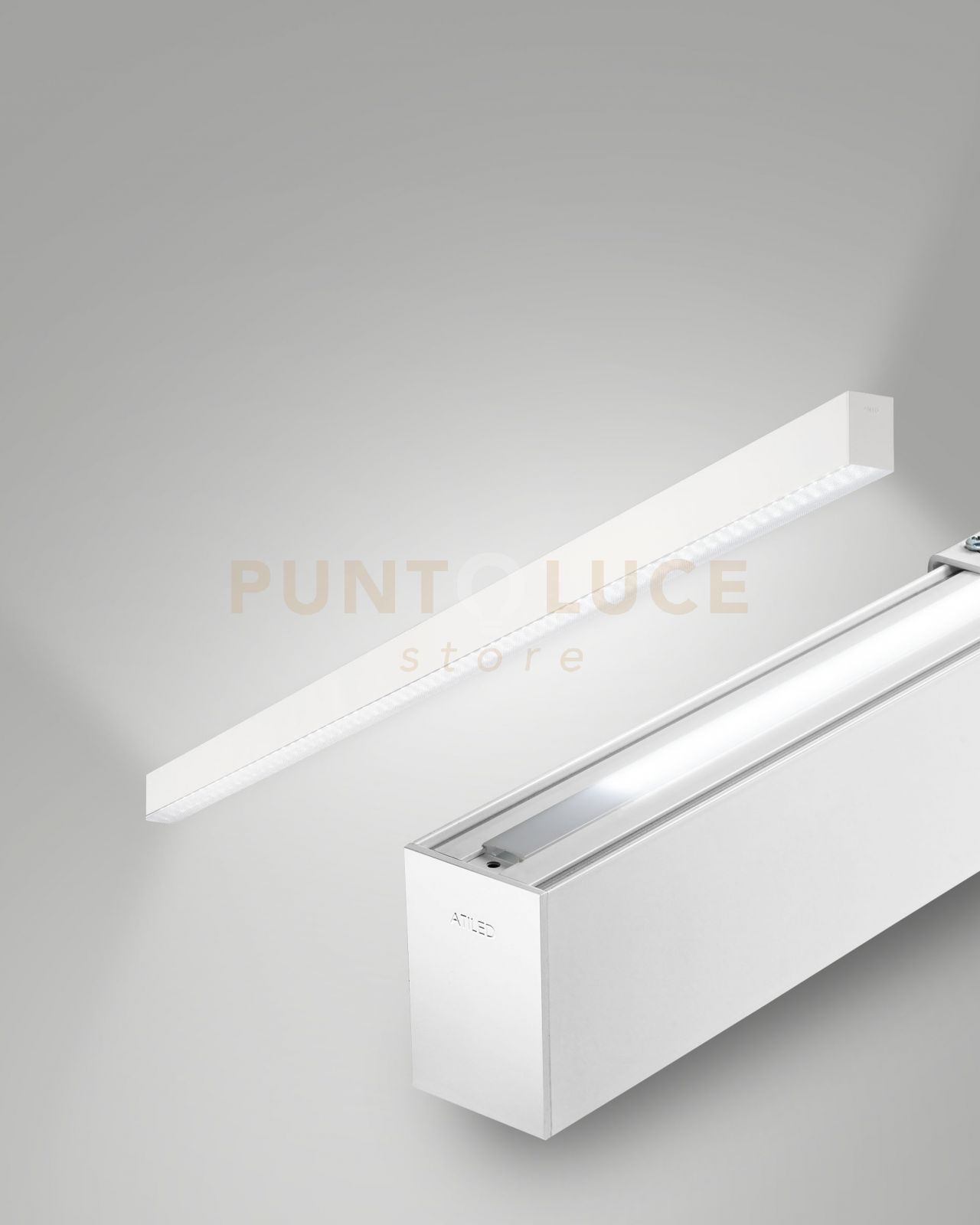 foto del prodotto millet profilo da parete doppia emissione bianco prismatic on offi ip40 100cm 3000k 3380 1290lm 23 15w