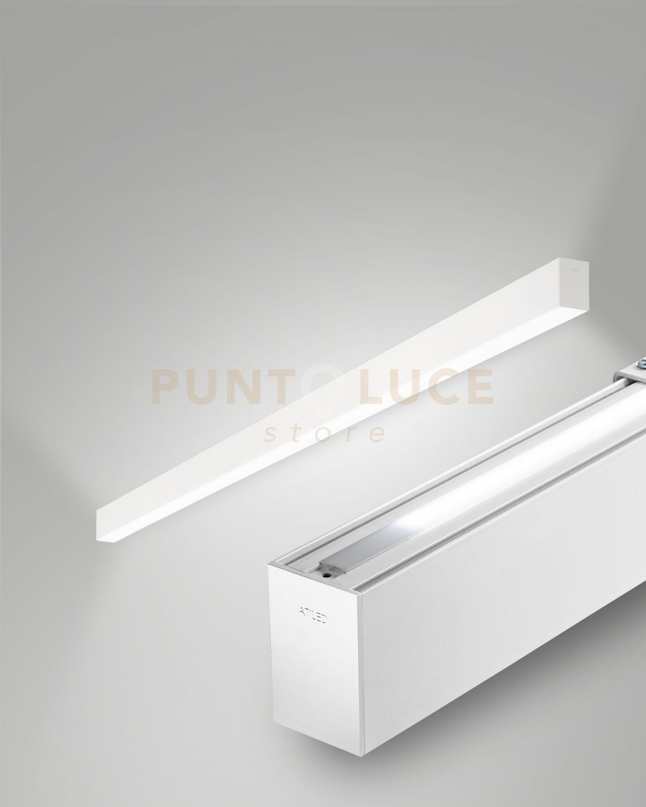 foto del prodotto millet profilo da parete doppia emissione bianco ww opale on off ip40 100cm 3000k 3380 1290lm 23 15w