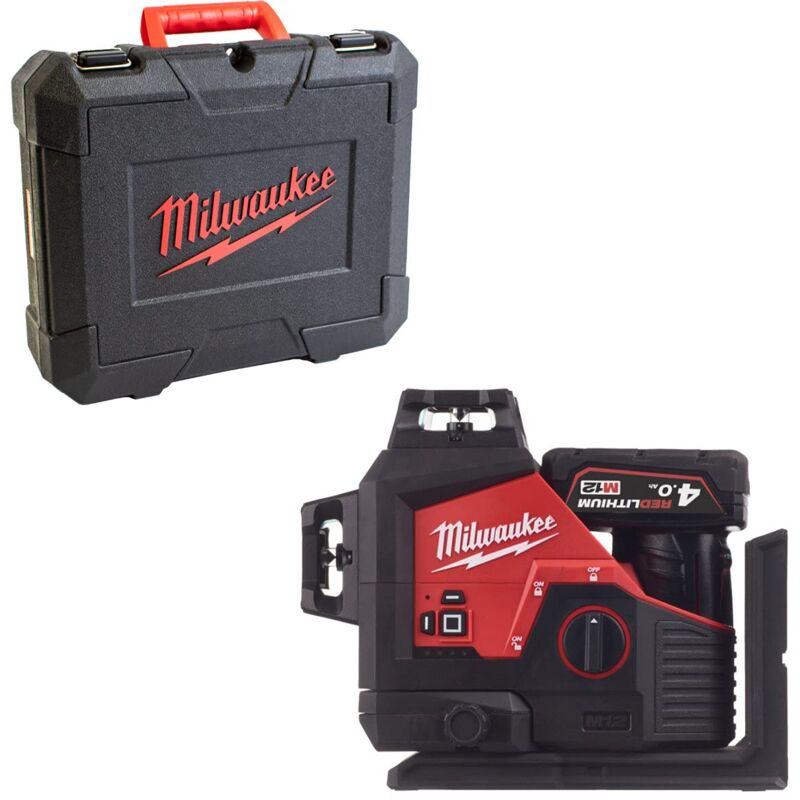 foto del prodotto milwaukee 4933478102 laser verde m12 a 3 linee 360 