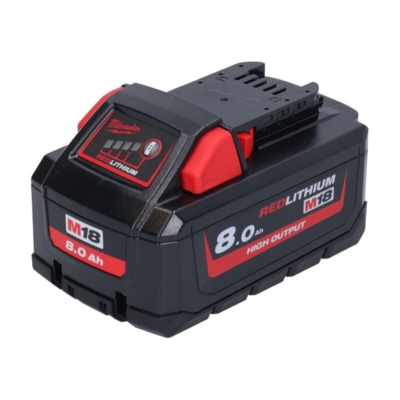 foto del prodotto milwaukee batterie m18 hb8 18v 8ah high output red lithium 4932471070