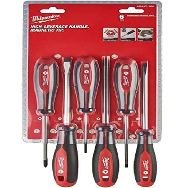 foto del prodotto milwaukee juego de destornilladores 1 6pc