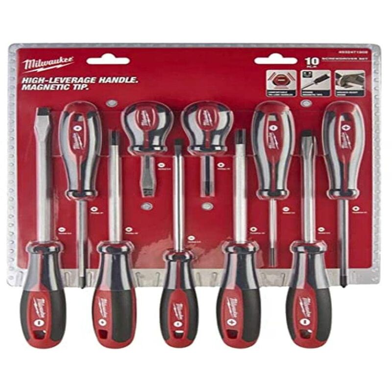 foto del prodotto milwaukee juego de destornilladores 3 10pc
