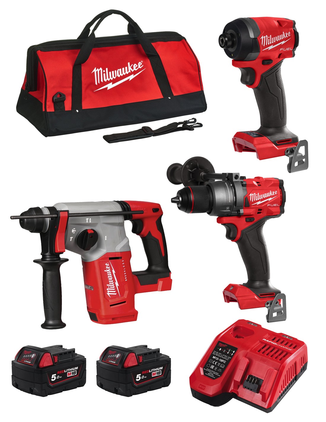 foto del prodotto milwaukee kit mwk301bag m18blh m18fpd3 .. 8435587930235