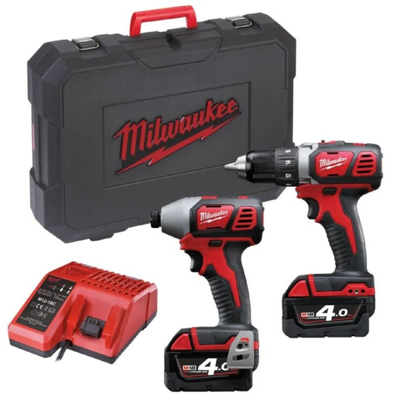 foto del prodotto milwaukee kit power pack m18 bpp2c 402c 18v 4ah