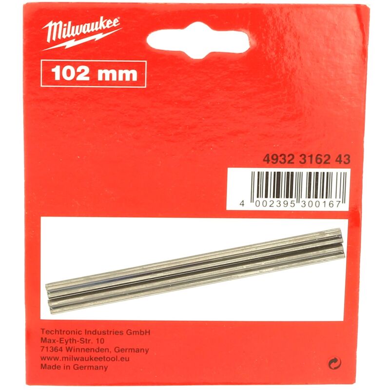 foto del prodotto milwaukee lame reversibili da 102 mm per pialla a.e.g.