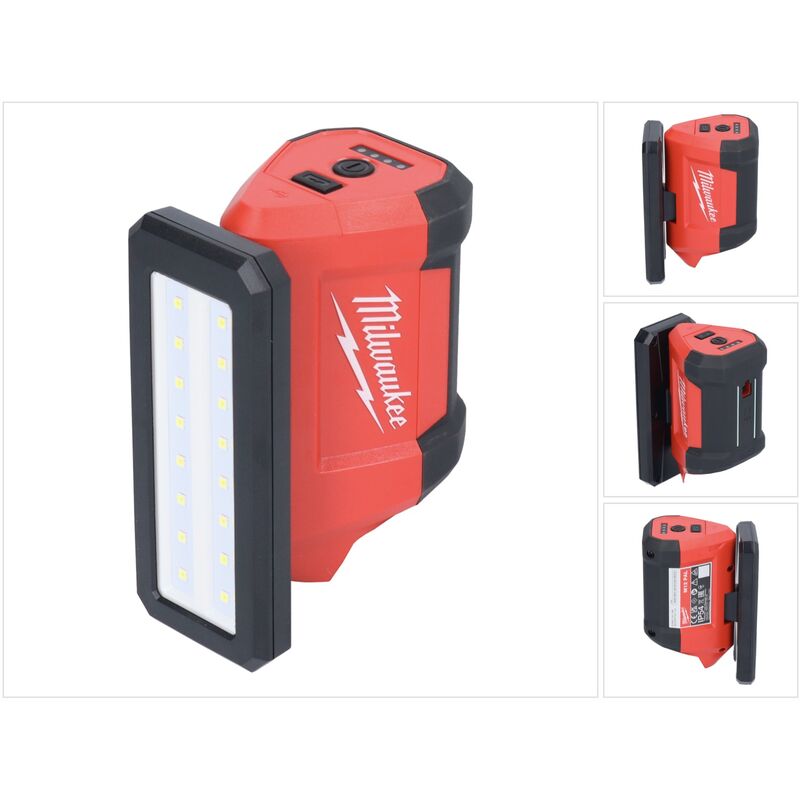foto del prodotto milwaukee m12 pal-0 faretto led a batteria 12 v 700 lm ip54 solo 4933478226 - senza batteria, senza caricabatterie